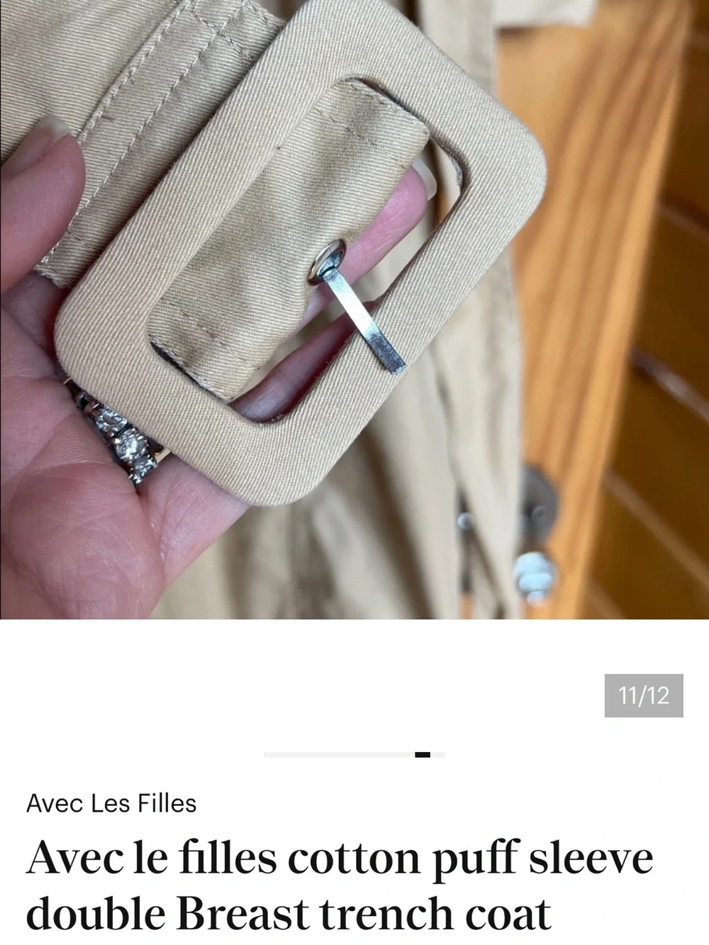 Avec les filles trench coat